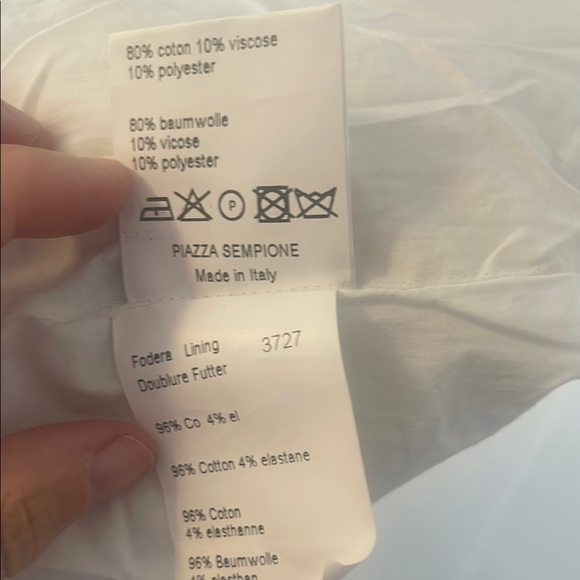 Piazza Sempione Orange and Pink Sleeveless V-Neck A-Line Midi Dress - Picture 4 of 7